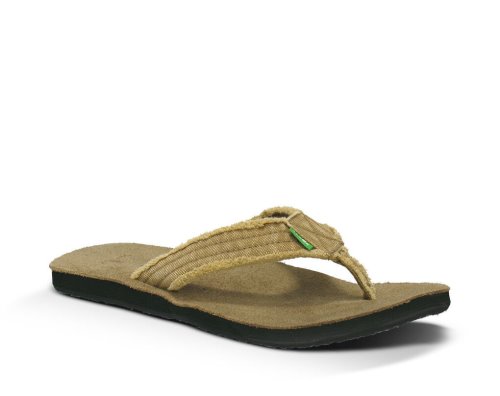 Férfi Strandpapucs - Sanuk Fraid Not Big & Tall - Sanuk Khaki Cipő PIYKVD259